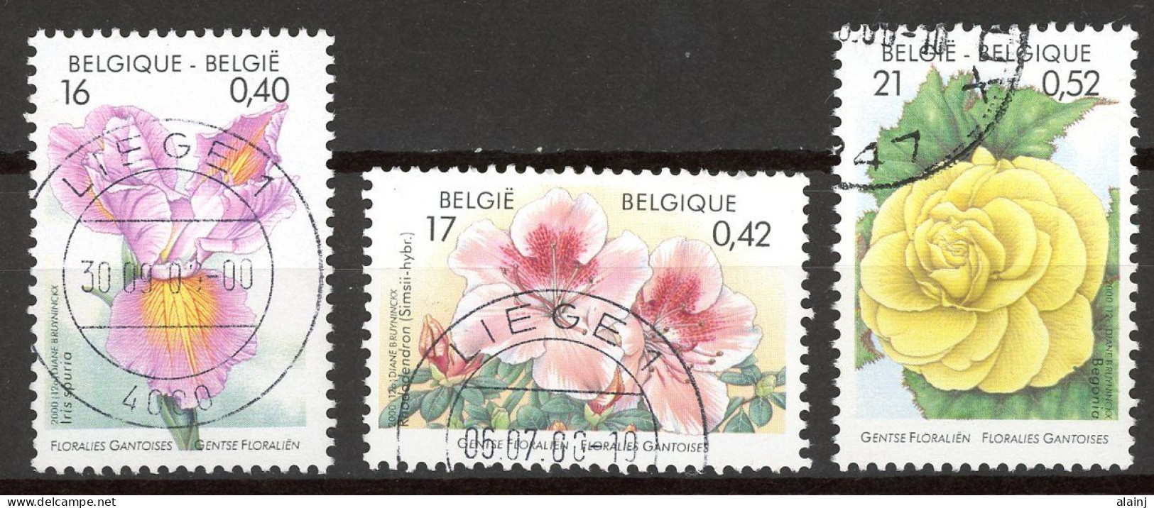 BE   2903 - 2905   Obl.   ---   Floralies Gantoises X - Oblitérés
