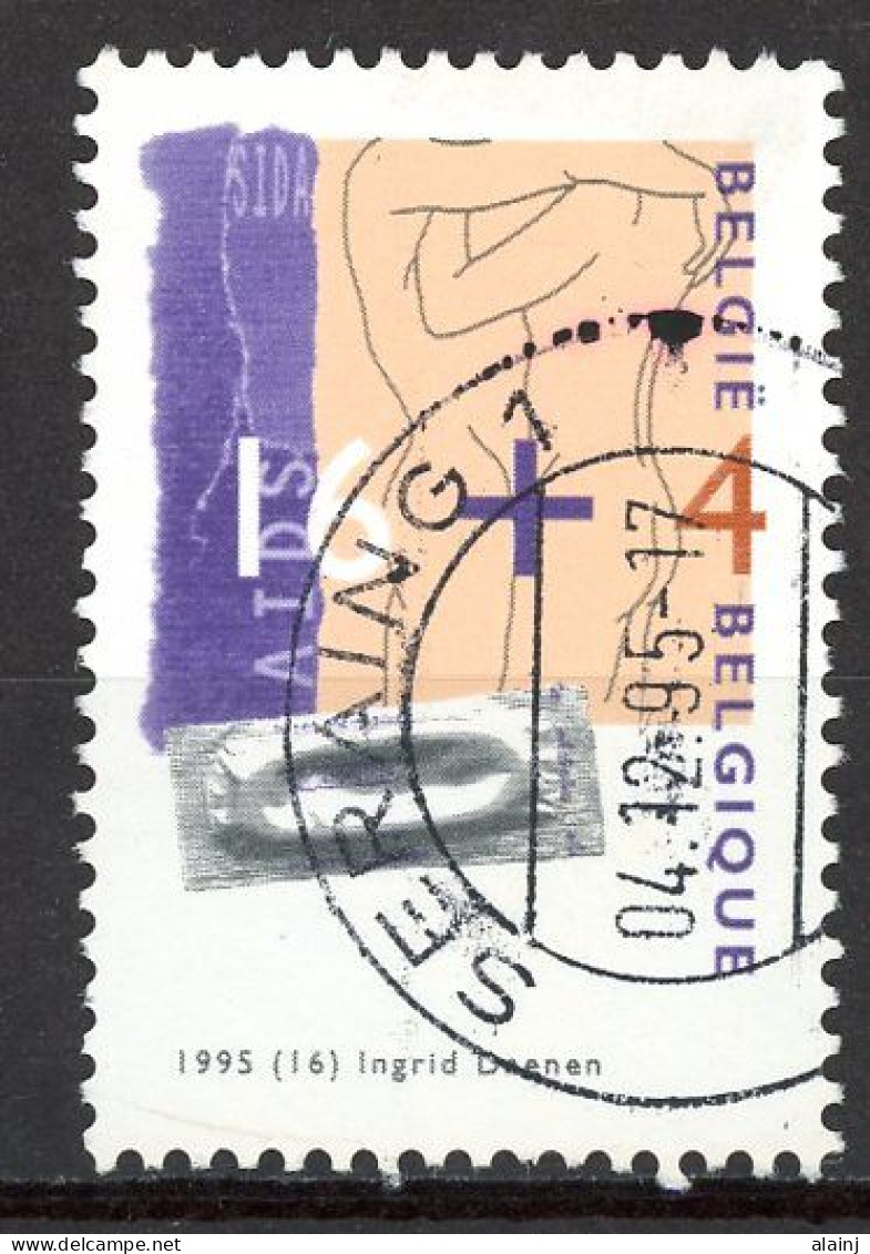 BE   2620  Obl.   ---  Solidarité SIDA  --  Oblitération Seraing - Used Stamps