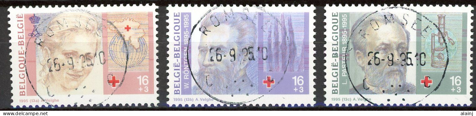 BE   2612 - 2614  Obl.   ---  Croix Rouge De Belgique  --  Oblitérations Centrales Romsée - Used Stamps