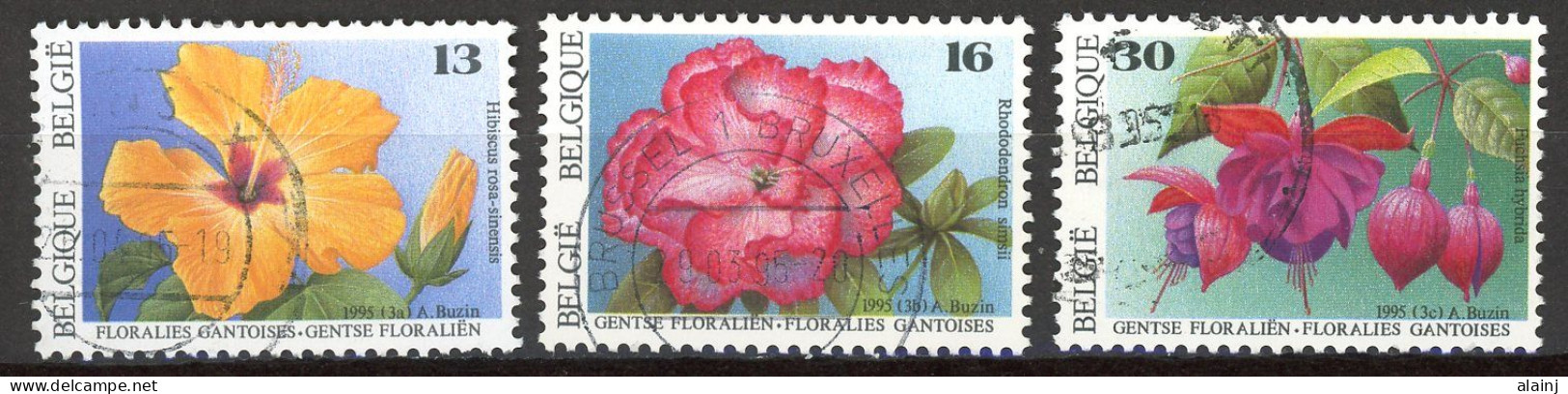 BE   2589 - 2591  Obl.   ---   Floralies Gantoises - Gebraucht