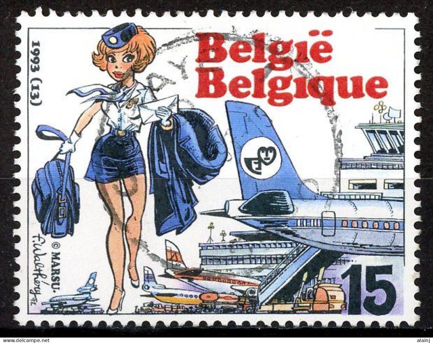 BE   2528   Obl.   ---   Philatélie De La Jerunesse : Natacha  --  Oblitération Centrale - Used Stamps