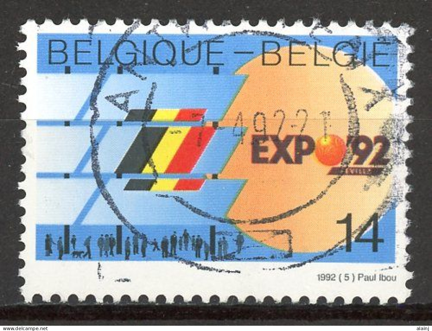 BE   2448   Obl.   ---  Exposition Universelle Séville 92' - Used Stamps