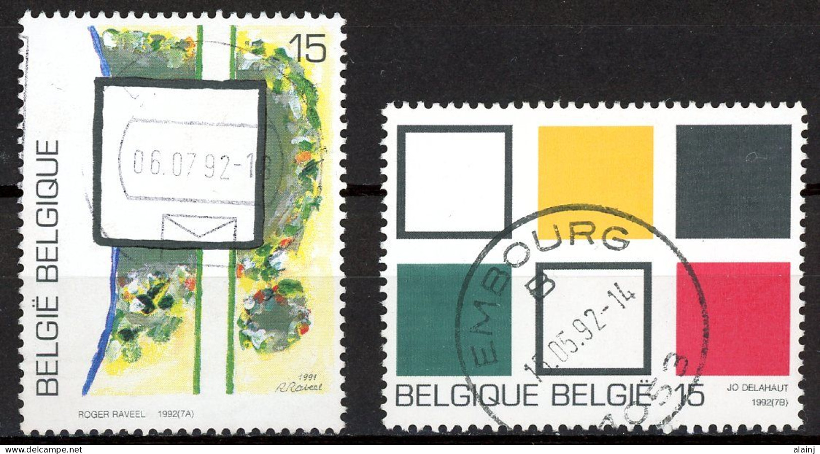 BE   2452 - 2453   Obl.   --- Série Artistique - Used Stamps