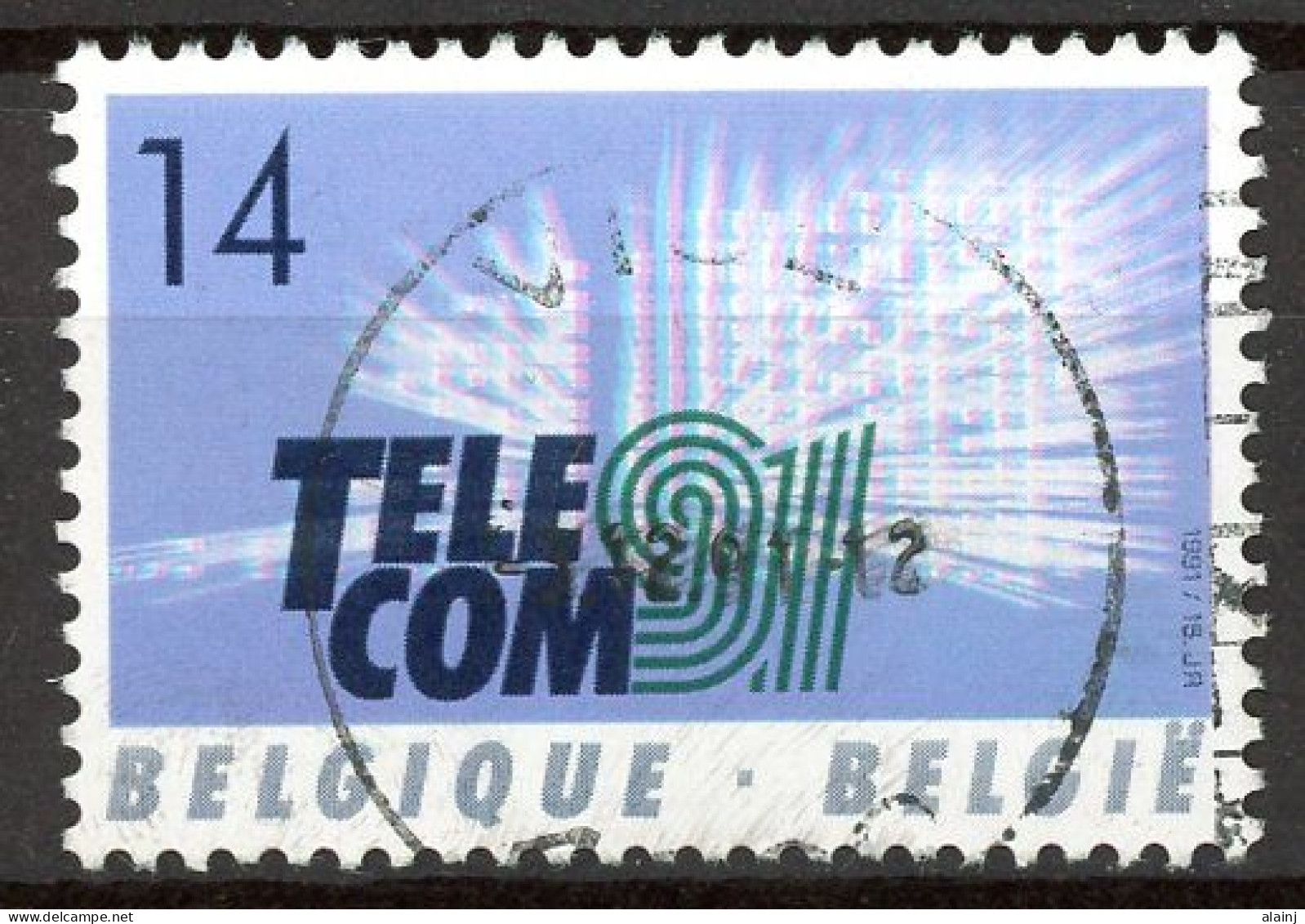 BE   2427   Obl.   ---   Telecom 91 : Gednève  --  Obligation Centrale Visé - Gebraucht