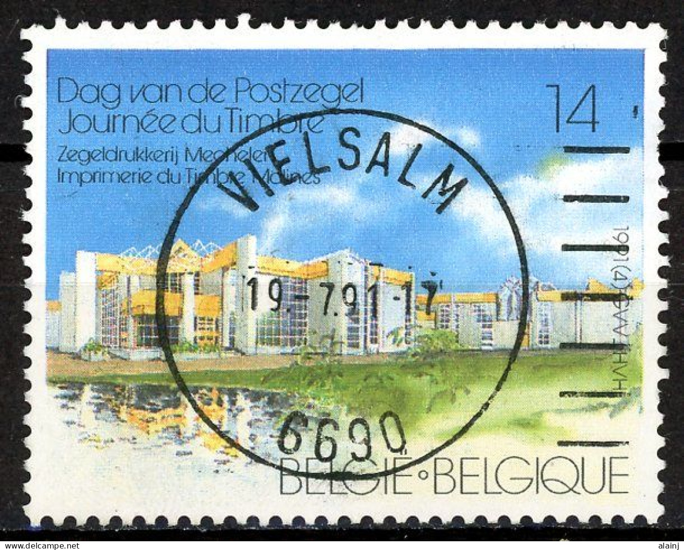 BE   2404   Obl.   ---   Journée Du Timbre  --  Oblitération Centrale Vielsalm - Used Stamps