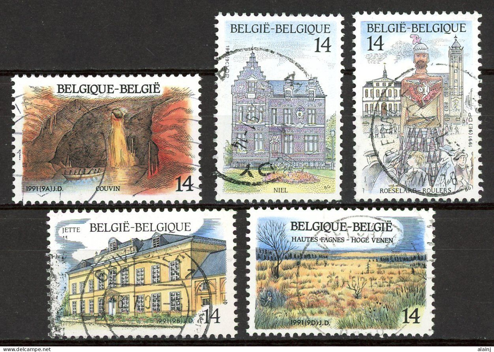 BE   2410 - 2414   Obl.   ---  Pour Le Tourisme - Used Stamps