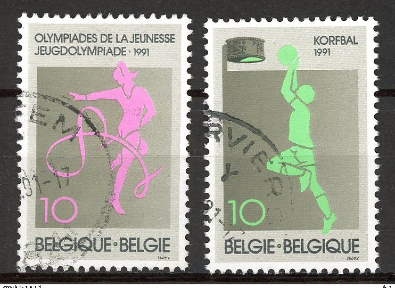 BE   2402 - 2403   Obl.   ---   Sports - Used Stamps