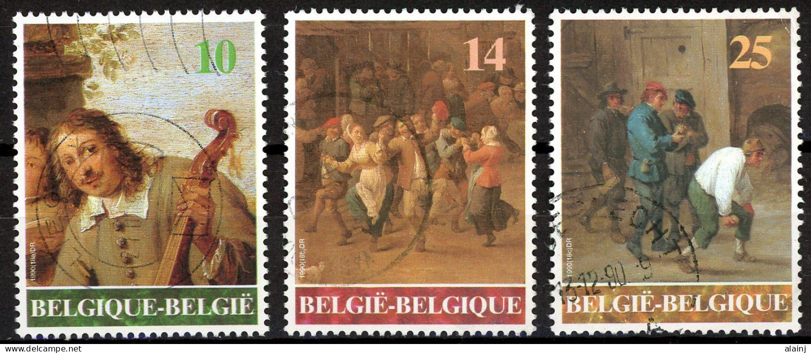 BE   2393 - 2395   Obl.   ---   Oeuvre De Dvis Tenier Le Jeune - Oblitérés