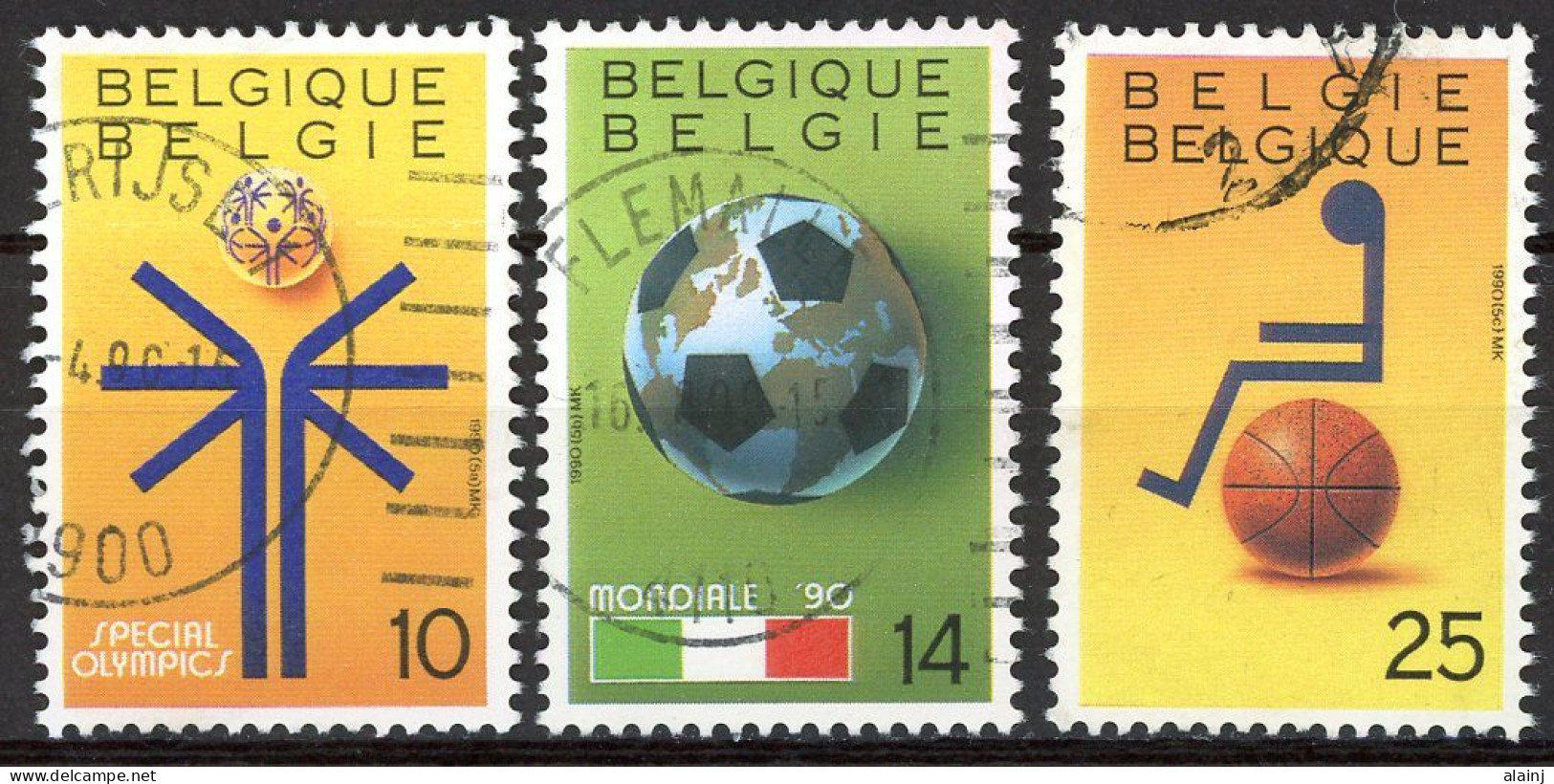 BE   2361 - 2363   Obl.   ---  Sports - Used Stamps