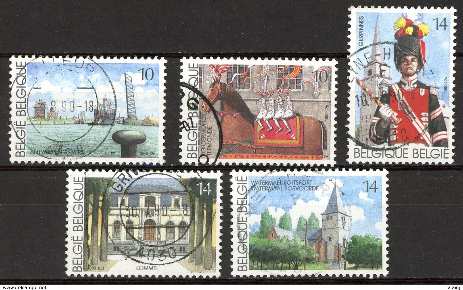 BE   2377 - 2381   Obl.   ---   Pour Le Tourisme - Used Stamps