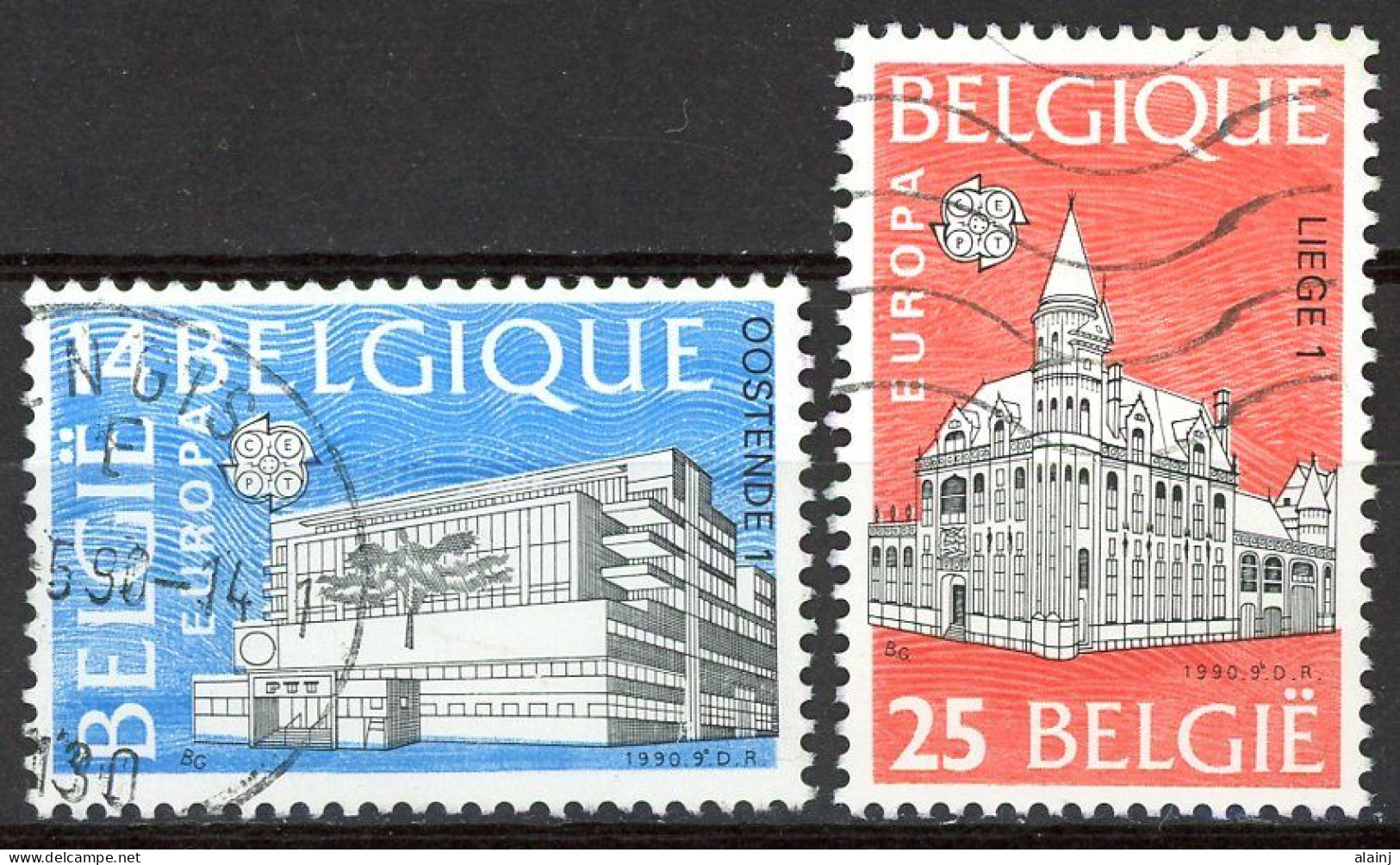 BE   2367 - 2368   Obl.   --- Europa : Bureaux De Poste - Used Stamps