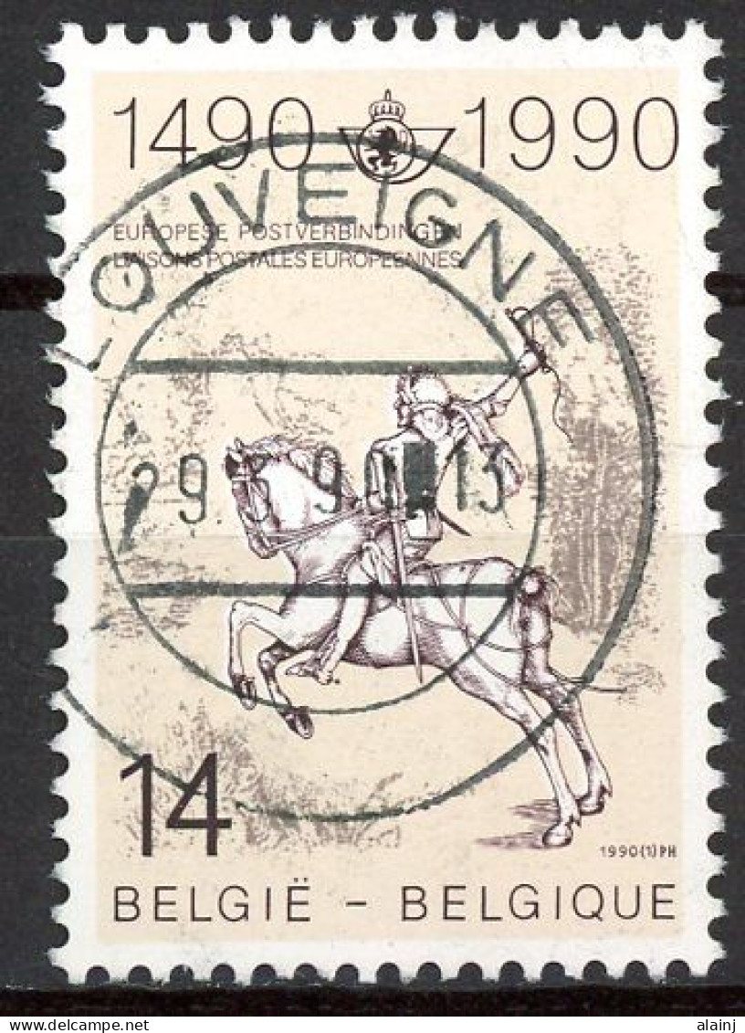 BE   2350   Obl.   ---  Anniversaire Liaison Postale Innsbruck-Malines  --  Oblitération Centrale Louveigné - Used Stamps