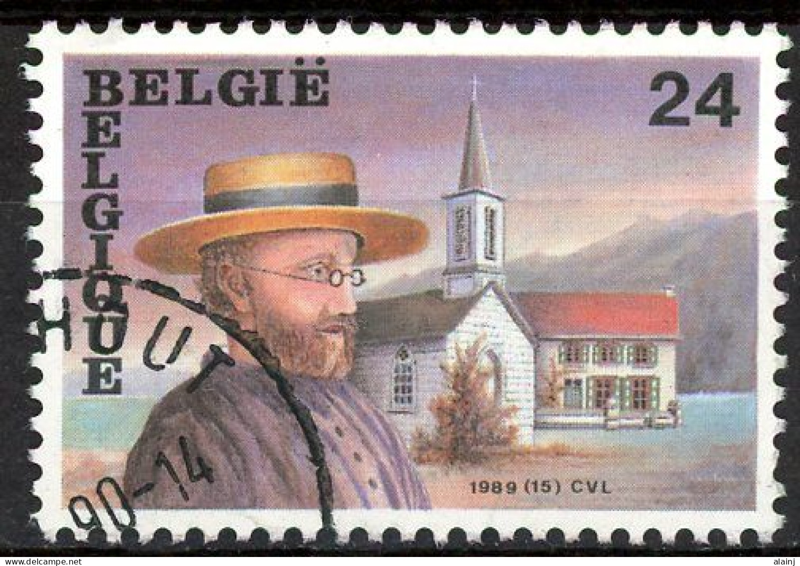 BE   2346   Obl.   ---  Anniversaire Père Damien - Used Stamps