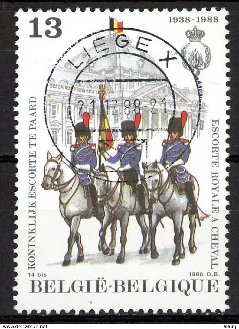 BE   2308   Obl.   ---  Solidarité  --  Belle Oblitération Centrale Liège X - Used Stamps