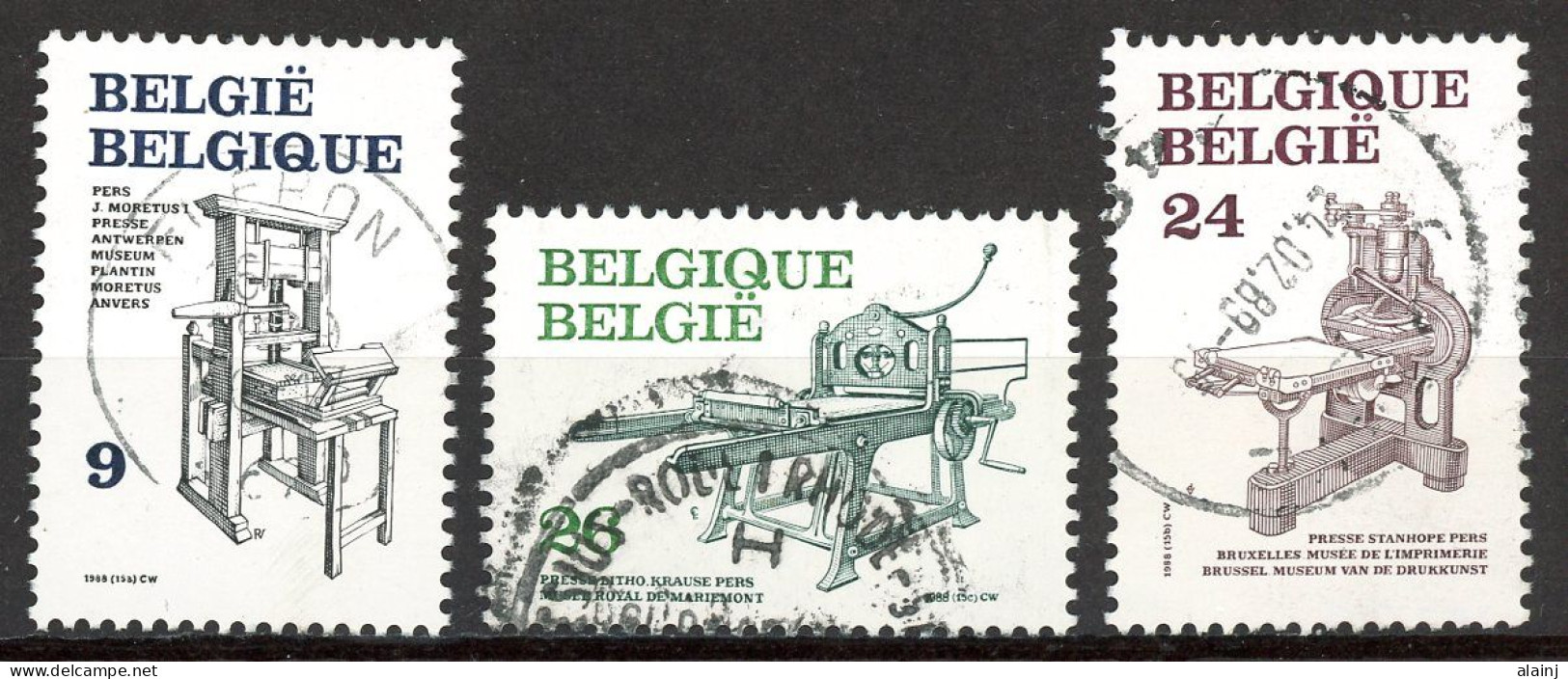 BE   2309 - 2311   Obl.   ---  Imprimerie - Used Stamps