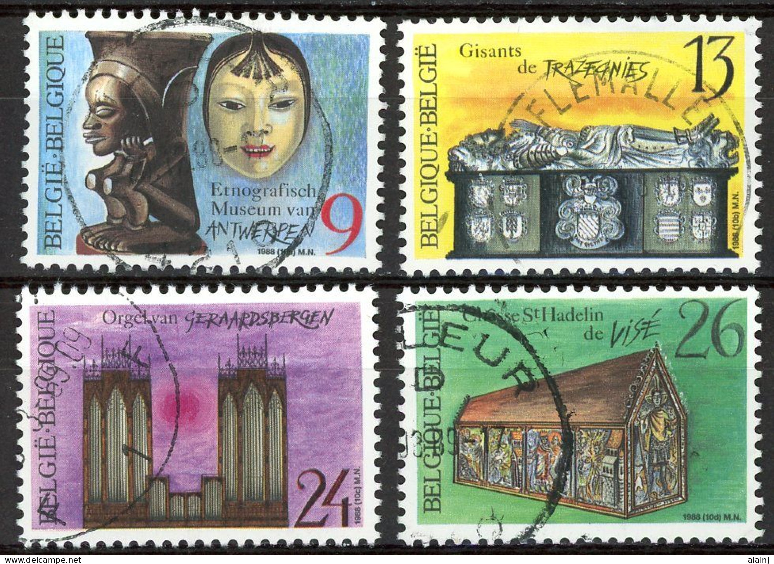 BE   2298 - 2301   Obl.   ---   Patrimoine Culturel - Used Stamps