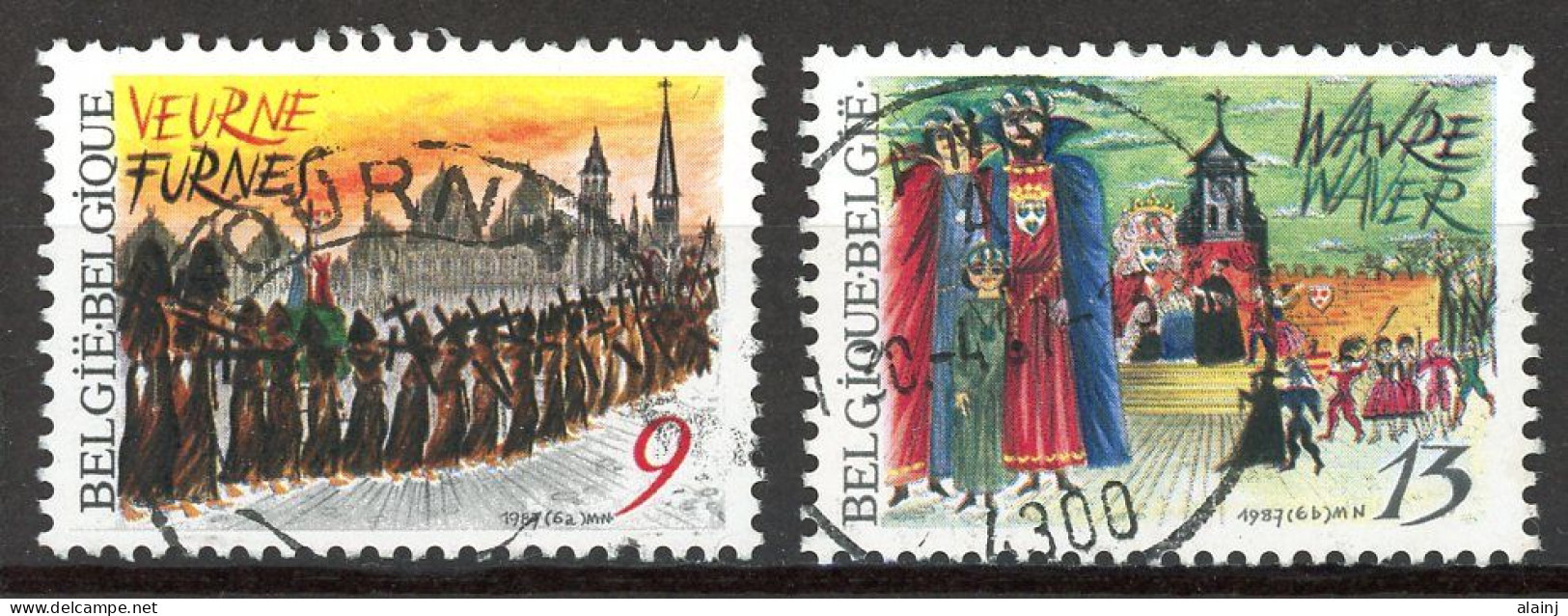 BE   2249 - 2250   Obl.   ---   Folklore - Used Stamps