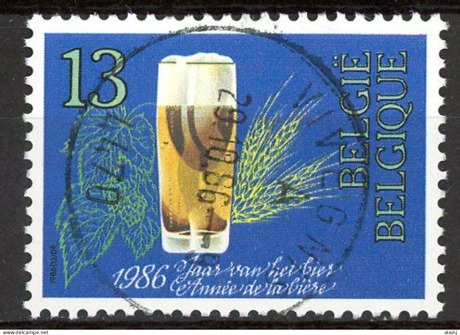 BE   2230   Obl.   ---   Année De La Bière Belge  --  Belle Oblitération Centrale Vivegnis - Gebraucht