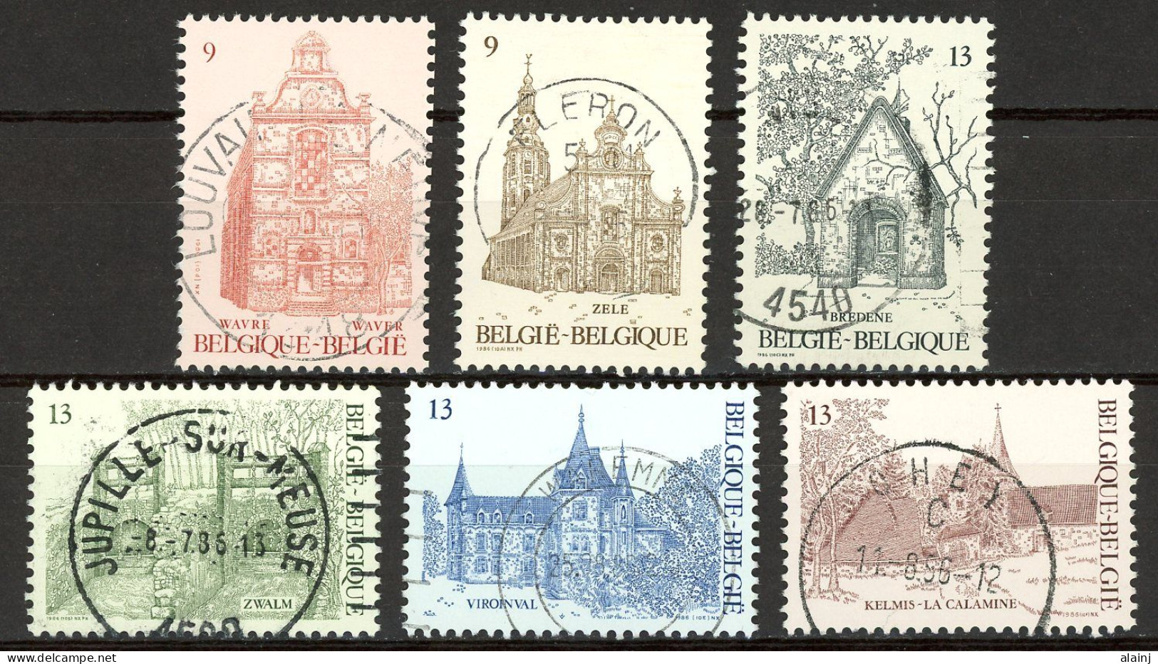 BE   2217 - 2222   Obl.   ---   Pour Le Tourisme  --  Oblitérations Centrales - Used Stamps