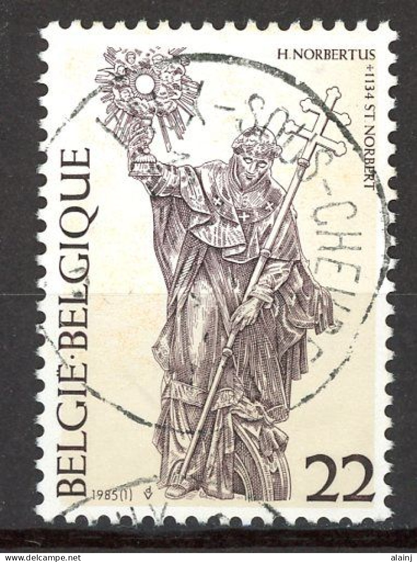 BE   2156   Obl.   ---   Saint Norbert  --  Oblitération Centrale Vaux-sous-Chèvremont - Used Stamps