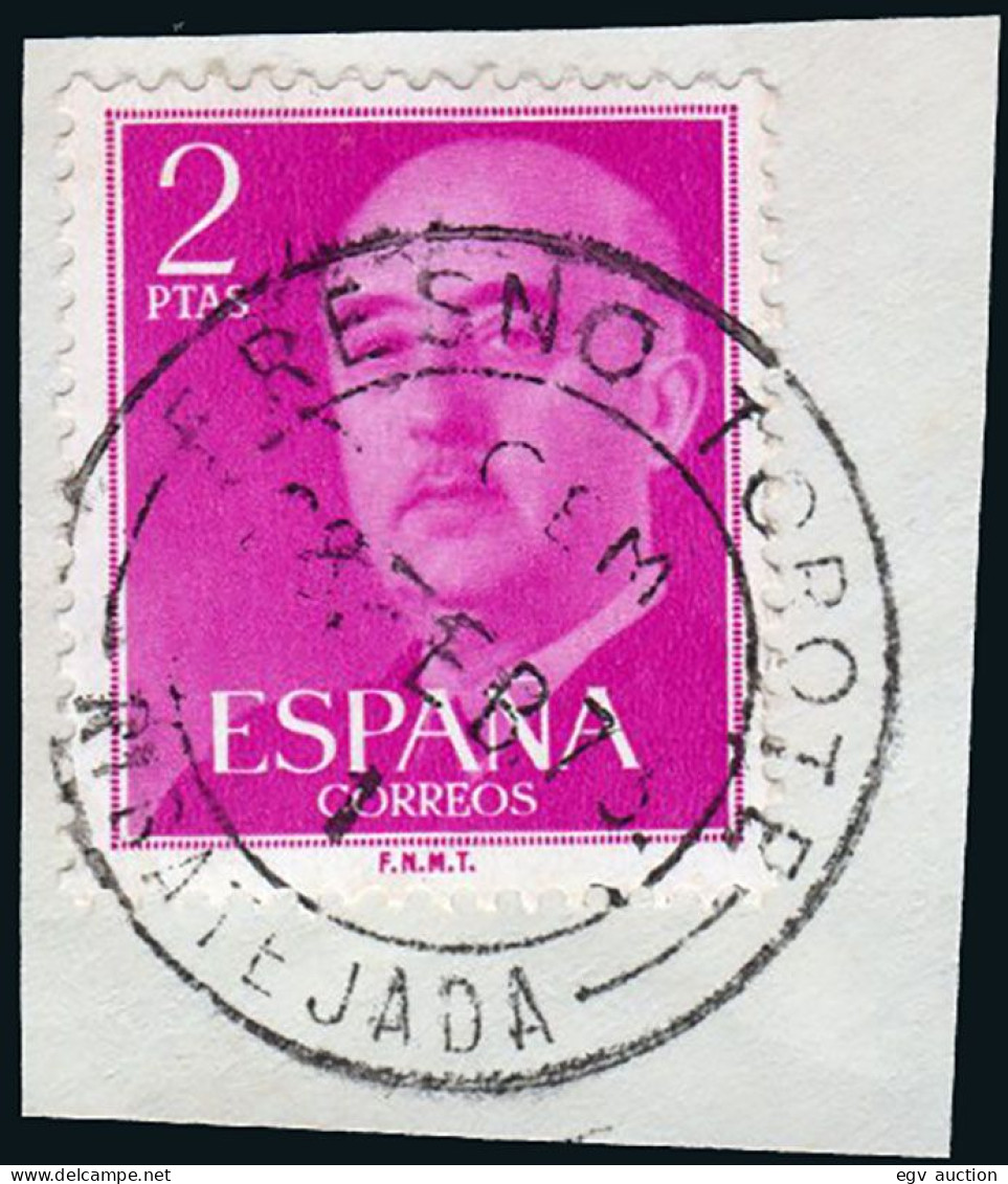 Madrid - Edi O 1158 - Fragmento Mat "Fresno - Torote - Ribatejada" - Used Stamps