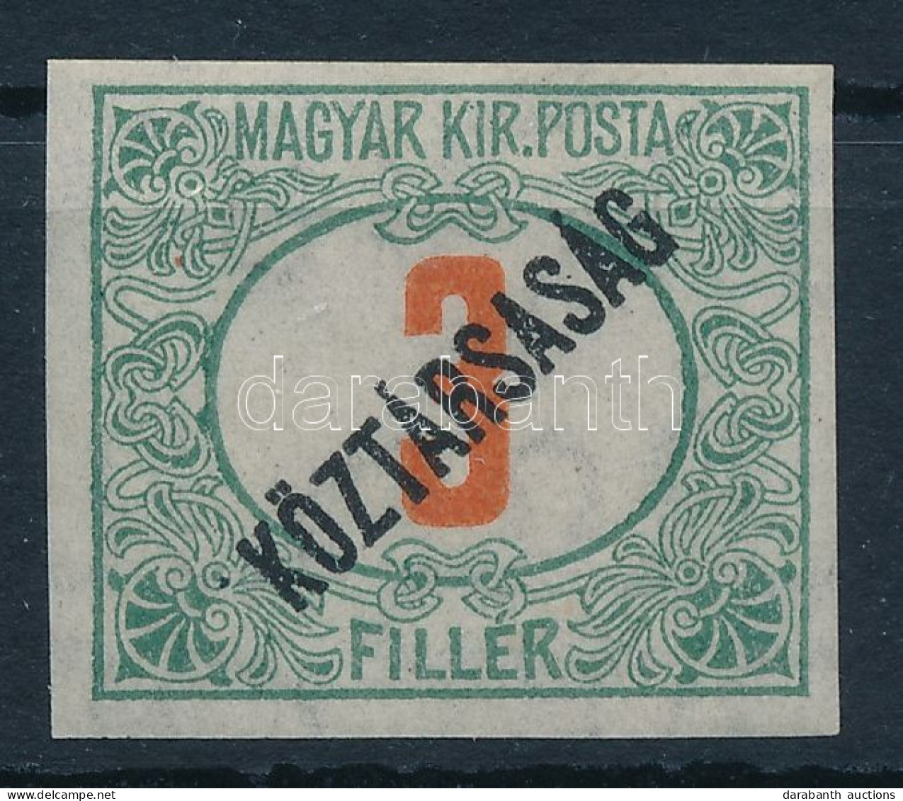 ** 1919 Köztársaság Portó Vágott 3f - Otros & Sin Clasificación