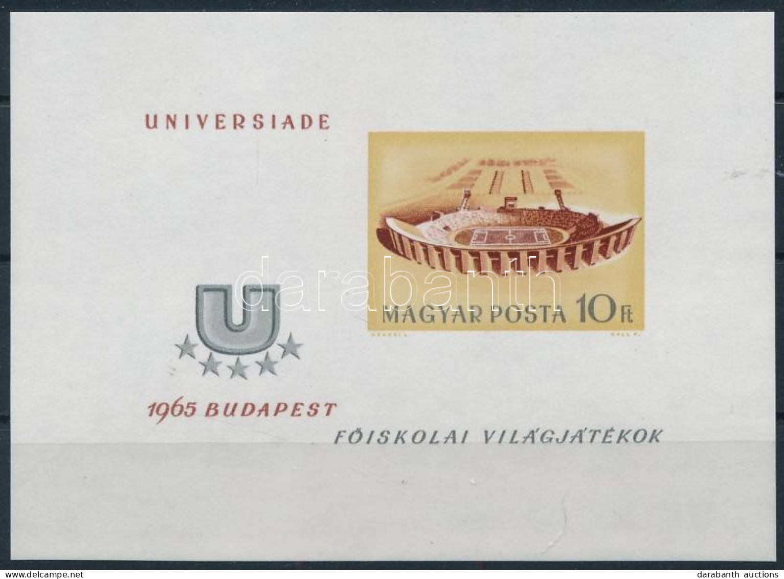** 1965 Universiade Vágott Blokk (4.000) - Autres & Non Classés