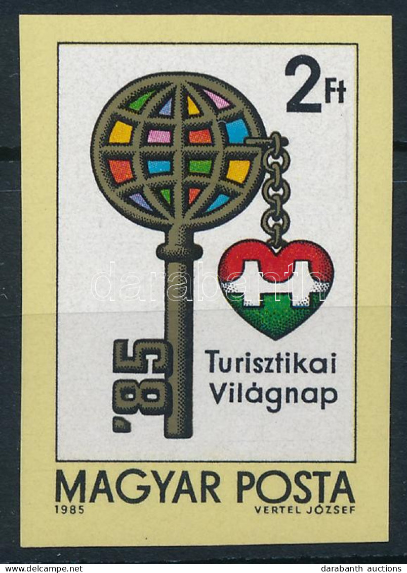 ** 1985 Turisztikai Világnap Vágott Bélyeg - Other & Unclassified