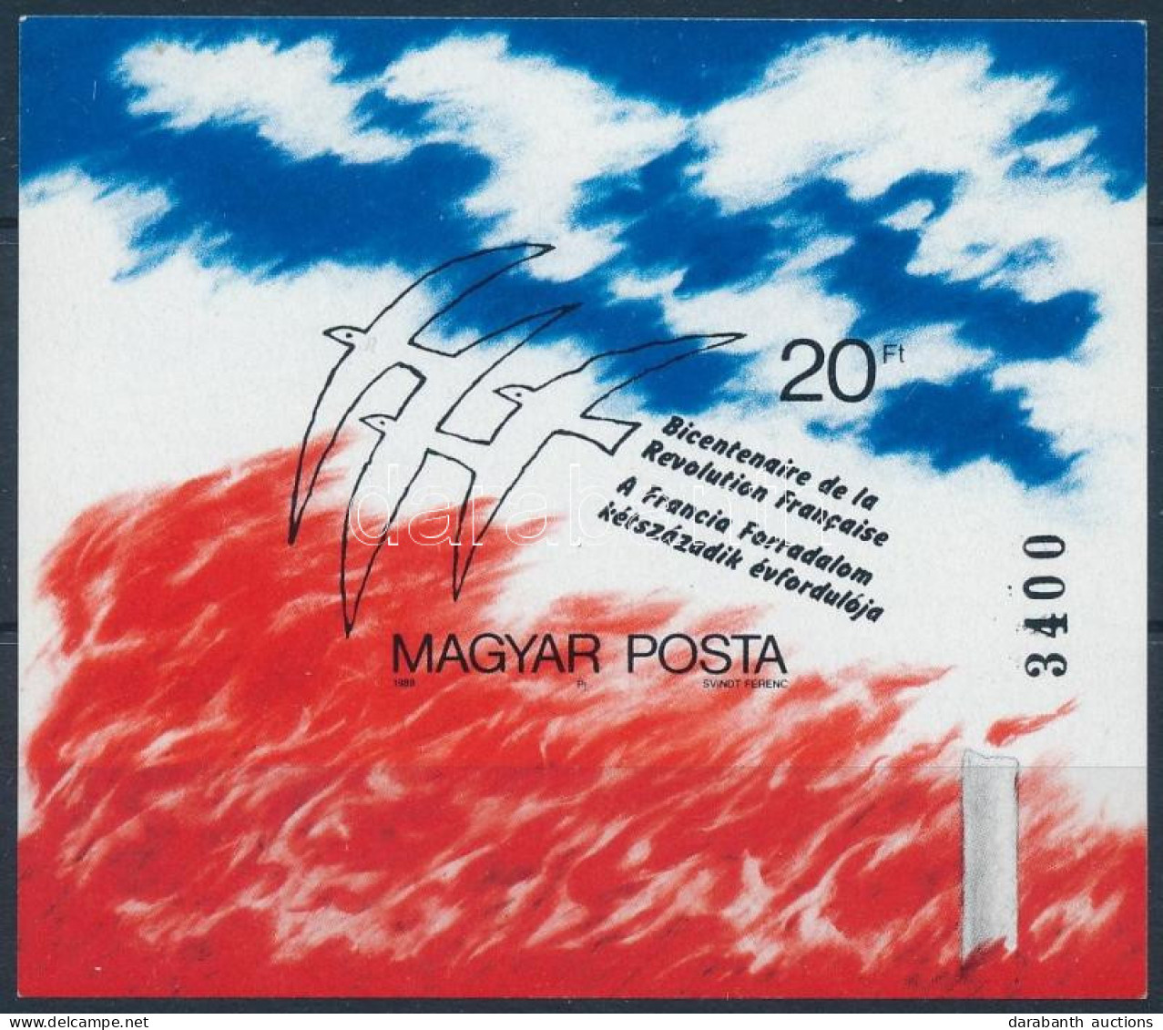 ** 1989 A Francia Forradalom 200. évfordulója Vágott Blokk (4.500) - Other & Unclassified