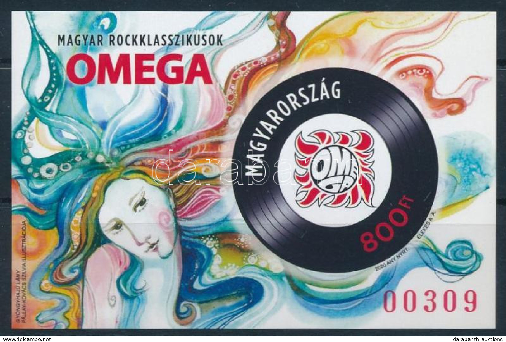 ** 2020 Magyar Rockklasszikusok - Omega Vágott Blokk (8.000) - Other & Unclassified