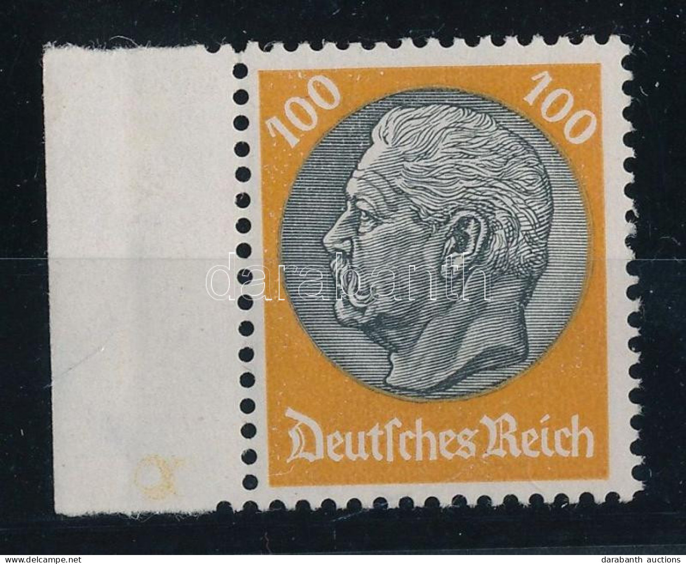 ** 1933 Hindenburg Sor ívszéli Záróértéke Mi 495 (Mi EUR 180.-) - Sonstige & Ohne Zuordnung