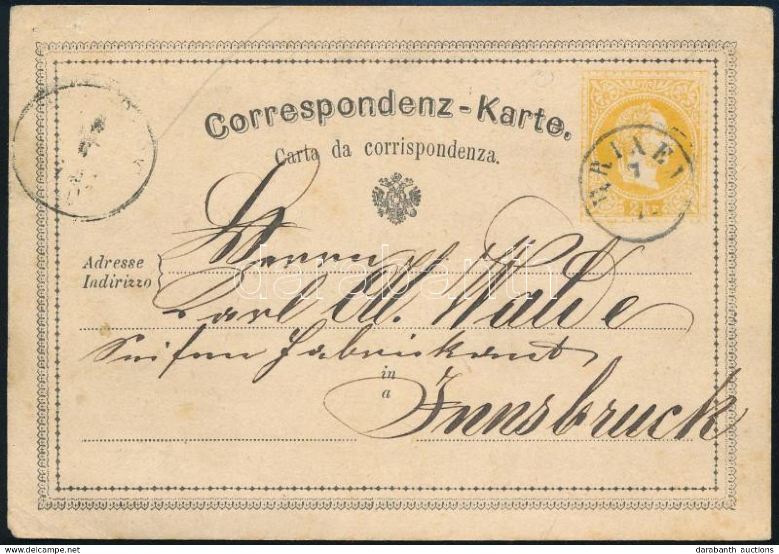 Ausztria 1874 - Andere & Zonder Classificatie