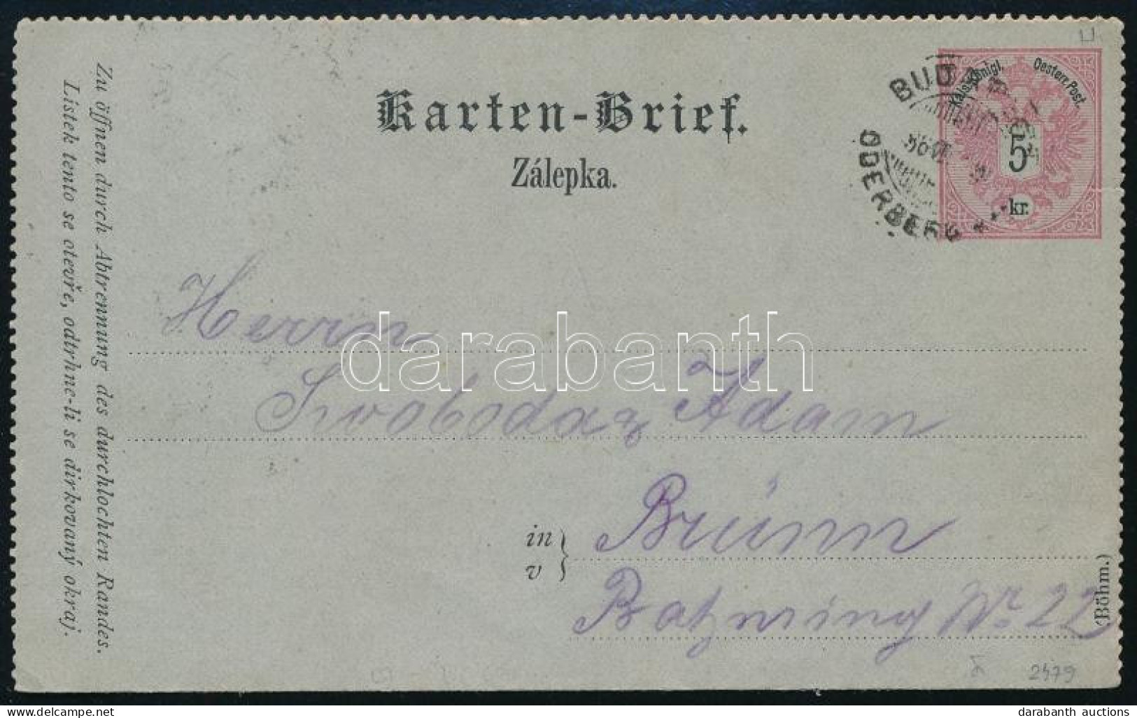 Ausztria 1886 - Andere & Zonder Classificatie
