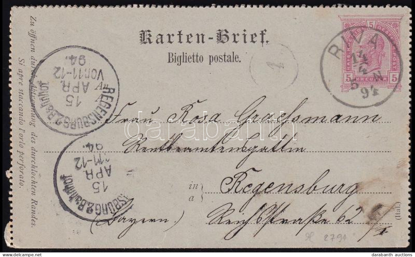 Ausztria 1894 - Other & Unclassified