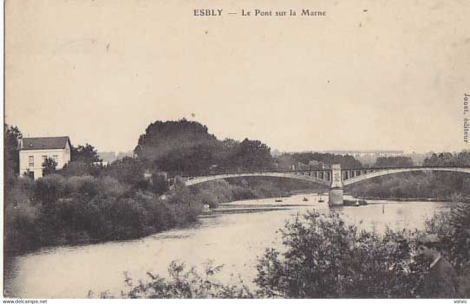 77 -  ESBLY - Le Pont Sur La  Marne - Esbly