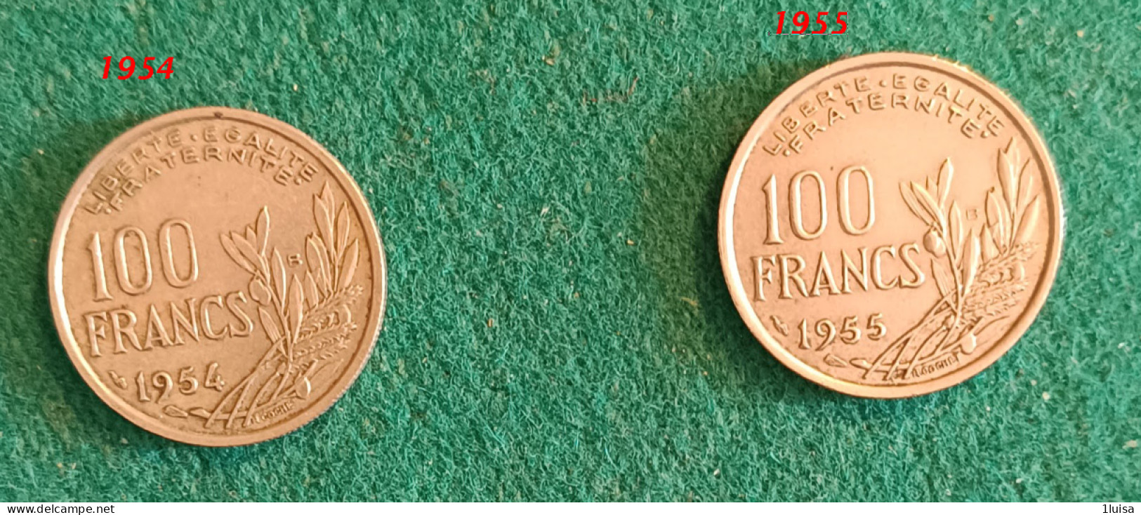 FRANCIA 100 Francs Anni Siversi 2 Monete - 100 Francs