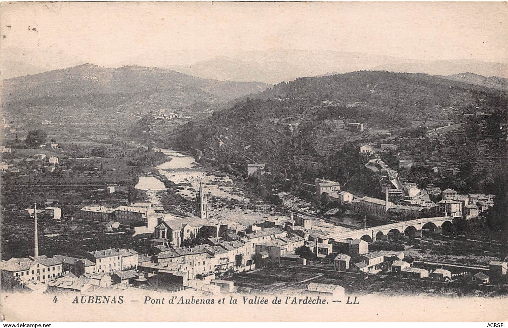 AUBENAS Pont D Aubenas Et La Vallee De L Ardeche 24(SCAN RECTO VERSO)MA130 - Aubenas