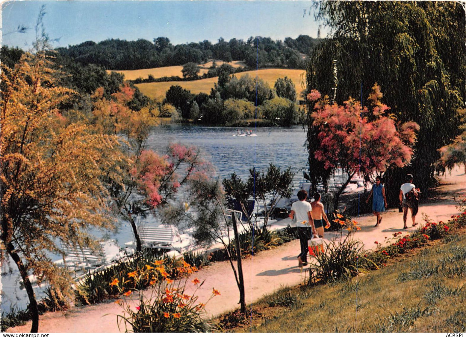 LECTOURE Le Lac Des 3 Vallees Promenade Au Bord Du Lac 8(SCAN RECTO VERSO)MA108 - Lectoure