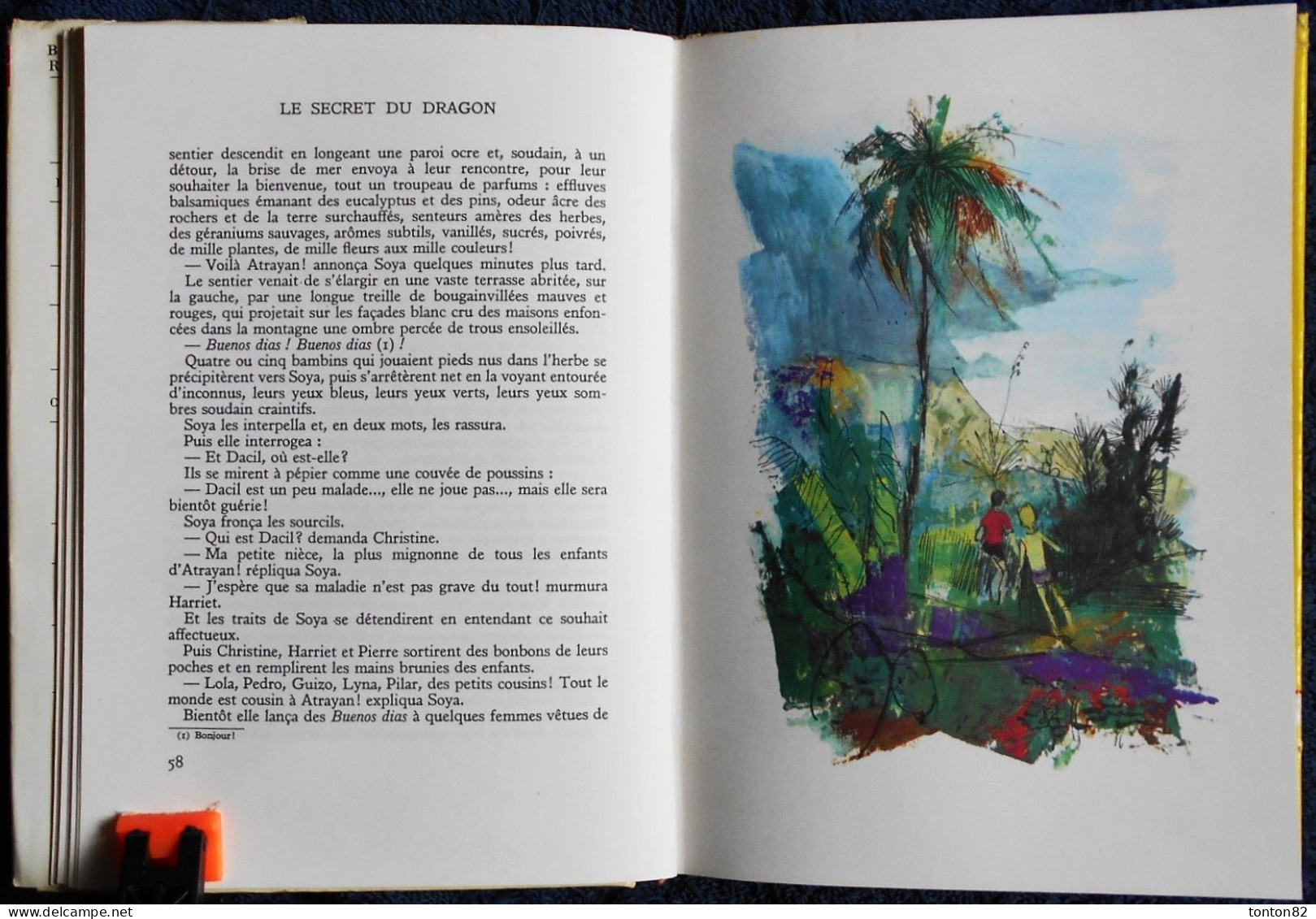M.J. Malavié - Le secret du Dragon - Bibliothèque Rouge et Or  685 - ( 1967 ) .