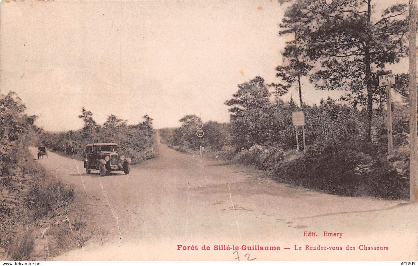 Foret De SILLE LE GUILLAUME Le Rendez Vous Des CHASSEURS 2 (scan Recto-verso) MA162 - Sille Le Guillaume