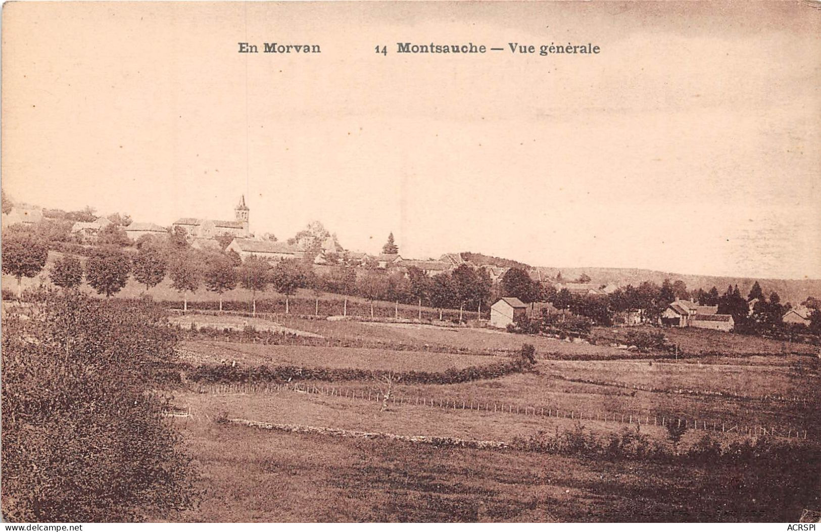 En Morvan MONTSAUCHE Vue Generale 5 (scan Recto-verso) MA162 - Montsauche Les Settons