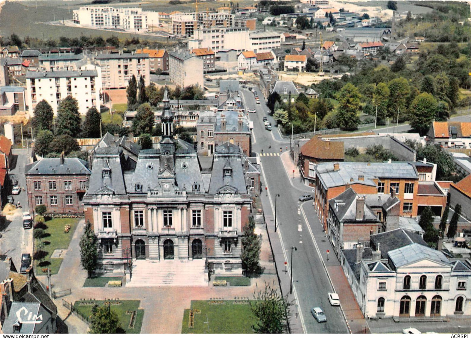 DOULLENS Vue Aerienne 13(SCAN RECTO VERSO)MA157 - Doullens