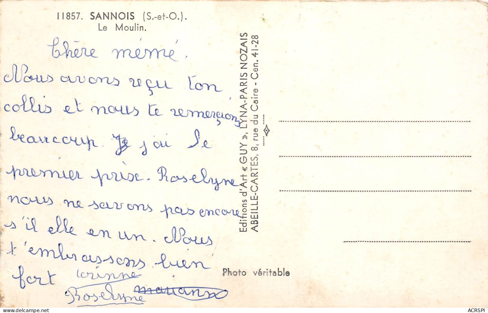 SANNOIS Le Moulin 14(SCAN RECTO VERSO)MA135 - Sannois