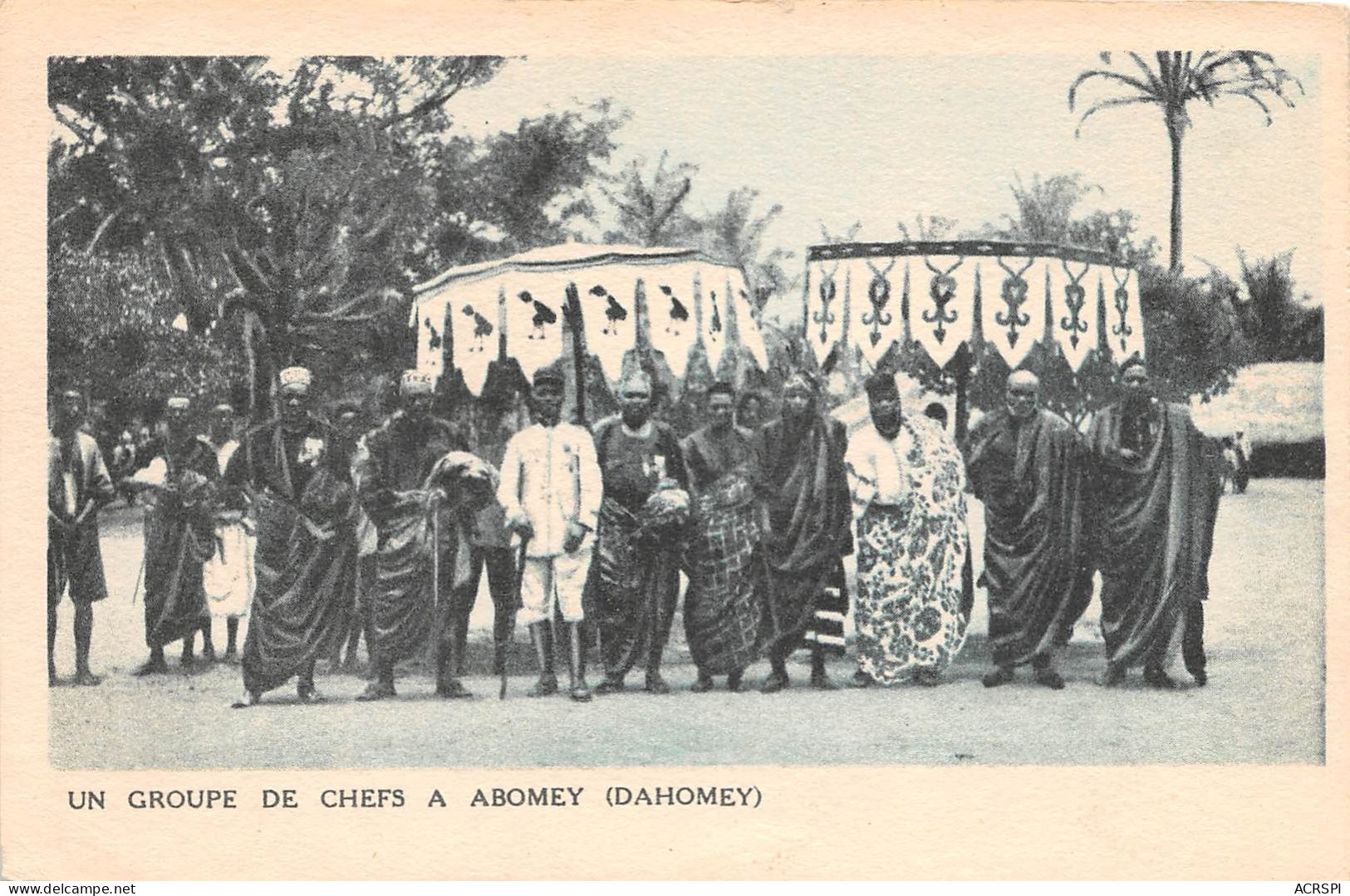  BENIN Un Groupe De Chefs A ABOMEY Dahomey 44(scan Recto-verso) MA196 - Benin