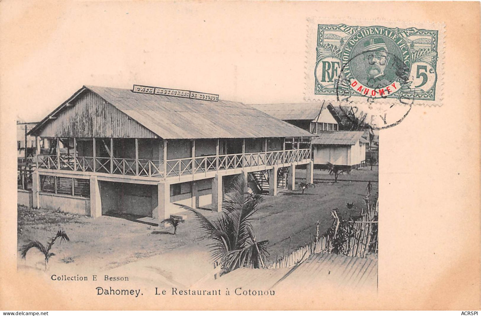  BENIN DAHOMEY Le Restaurant A Cotonou 13(scan Recto-verso) MA196 - Benin