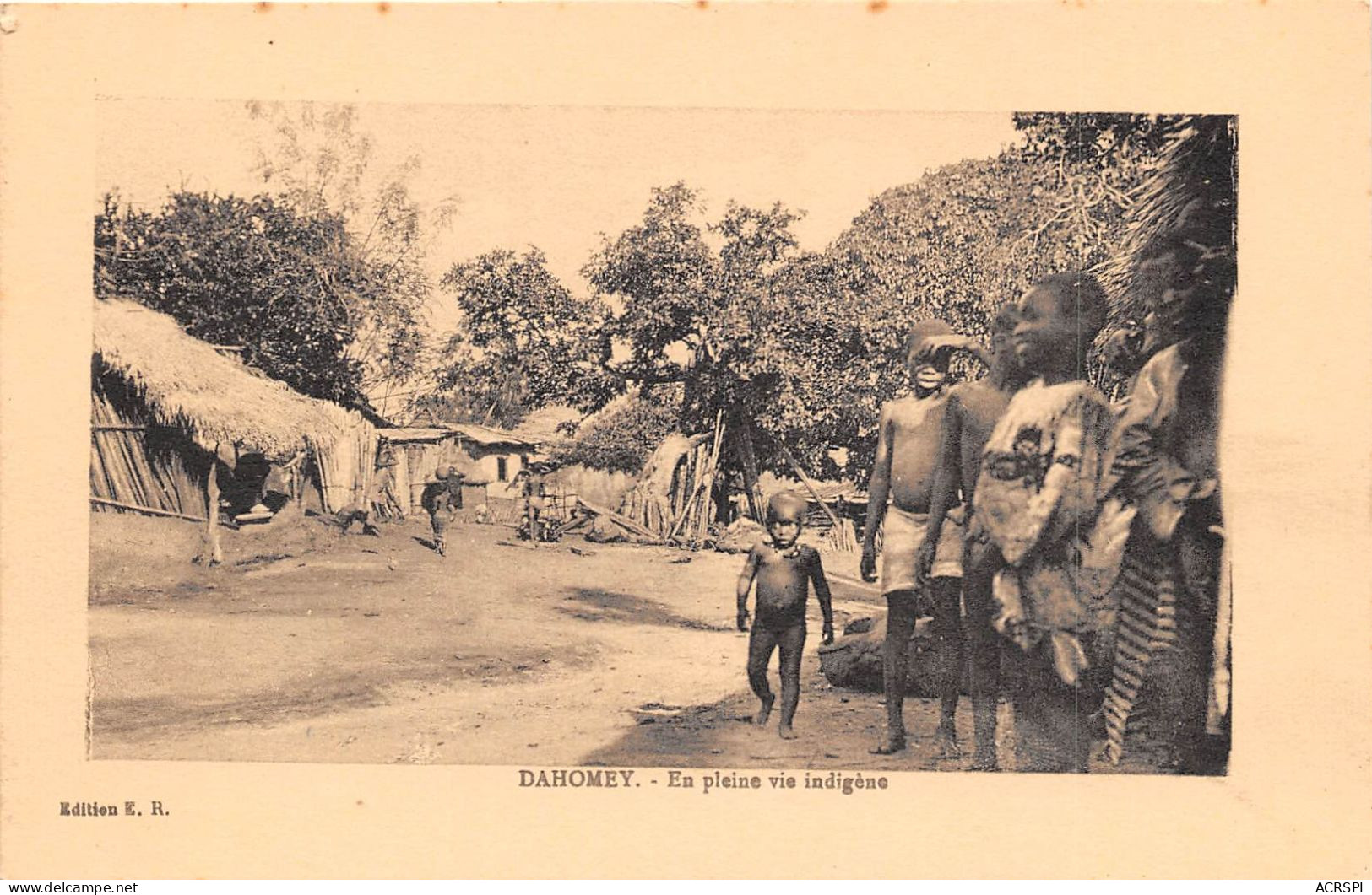  BENIN DAHOMEY En Pleine Vie Indigene 41(scan Recto-verso) MA196 - Benín