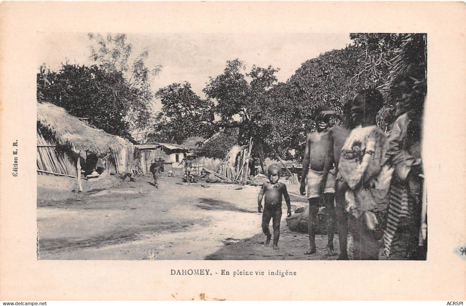  BENIN DAHOMEY En Pleine Vie Indigene 40(scan Recto-verso) MA196 - Benín