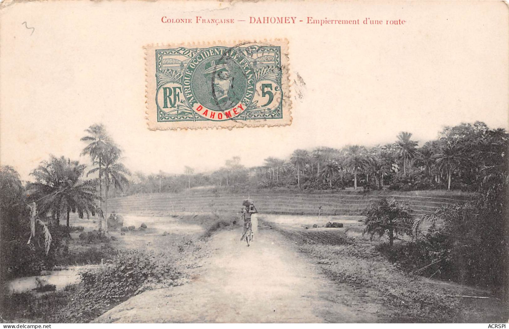  BENIN DAHOMEY Empierrement D Une Route 5(scan Recto-verso) MA196 - Benín