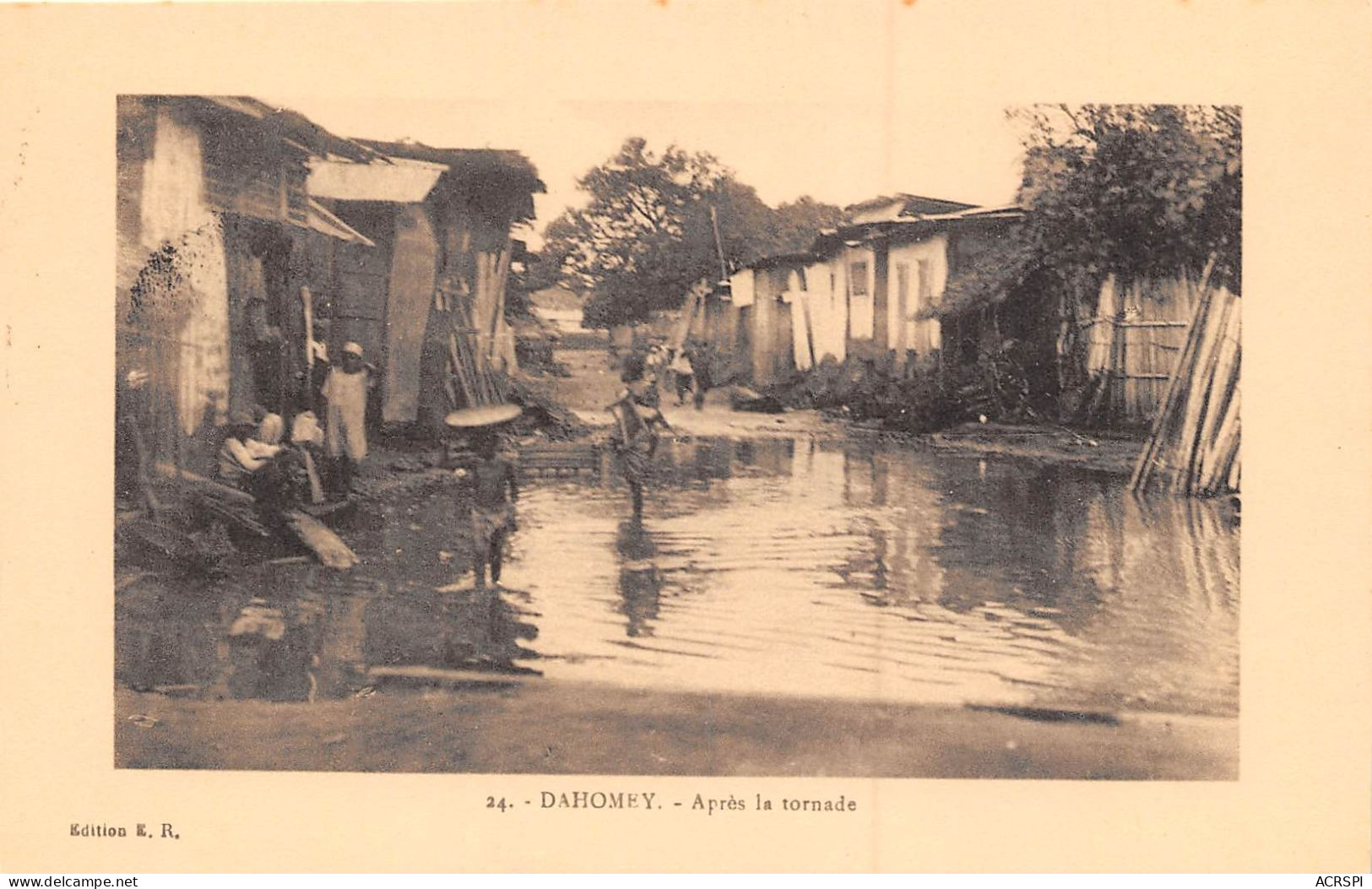 BENIN DAHOMEY Apres La Tornade 46(scan Recto-verso) MA196 - Benin