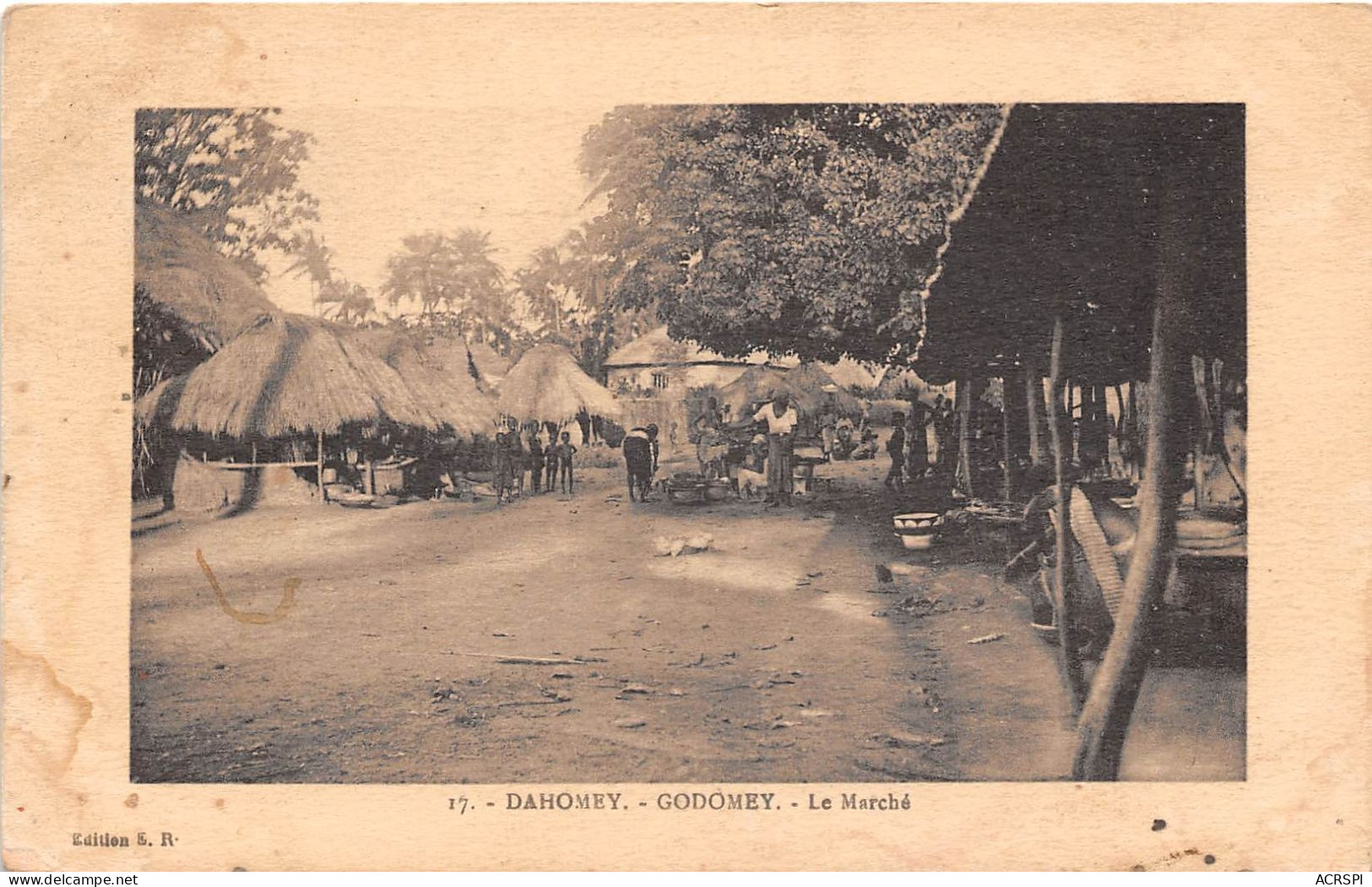  BENIN DAHOMEY GODOMEY Le Marche 4(scan Recto-verso) MA196 - Benín